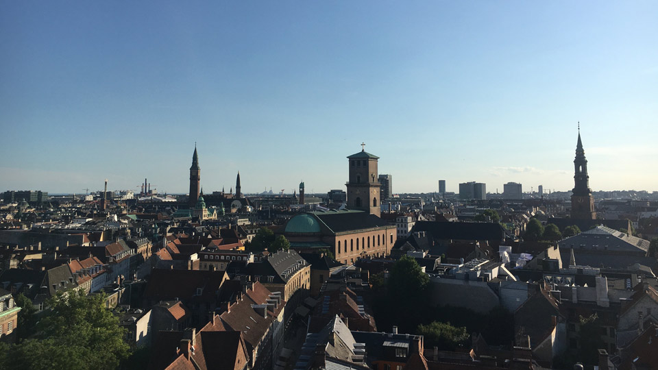 Die Aussicht vom Round Tower über Kopenhagen