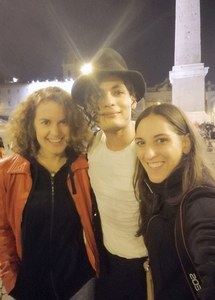 Am Piazza del Popolo haben wir Michael Jackson getroffen :) 