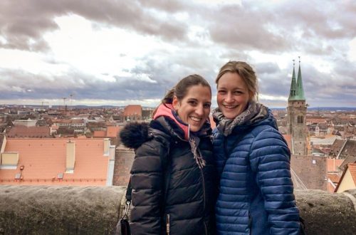 Claudia und Kristina über Nürnberg