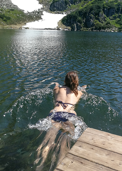 Claudia im Wildseelodersee