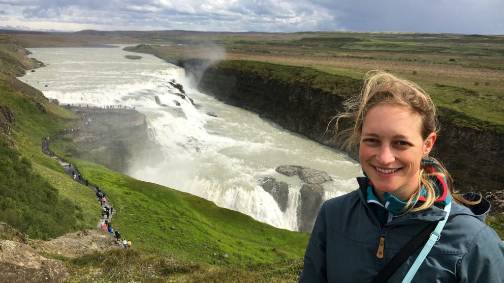 Schon fast am Ende der Reise: Besuch des Gullfoss Wasserfalls in Island